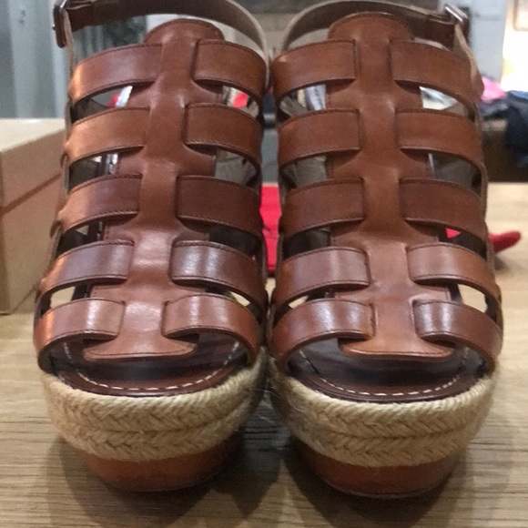 Christian Louboutin Barcelona Peep Toe Sling Back Wedge Pumps - Picture 8 of 17